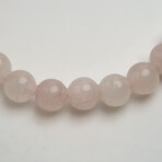 Genuine Morganite 8mm Beaded Stretch Bracelet