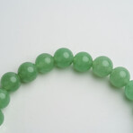 Genuine Green Aventurine 8mmmm Beaded Stretch Bracelet