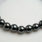 Genuine Hematite 8mm Beaded Stretch Bracelet