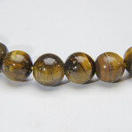 Genuine Tigers Eye 8mm Beaded Stretch Bracelet