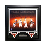 Texas Longhorns V. Young // E. Campbell // R. Williams // C. McCoy Autographed 16x20 Photo Framed