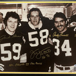 Jack Ham // Andy Russell // Jack Lambert Autographed Steelers 16x20 Framed Photo