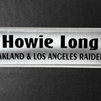 Howie Long Autographed Oakland / Los Angeles Raiders 16x20 Framed Photo