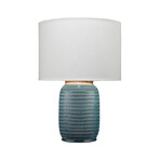 Ridley Ceramic Table Lamp // Blue