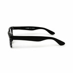 Unisex // Wayfarer Reading Glasses // Black & Grey Tortoise (Clear Demo Lens)