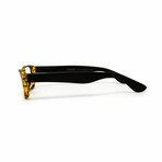 Men's // Rectangular Reading Glasses // Tortoise & Black (Clear Demo Lens)