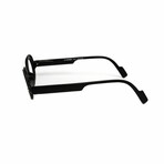 Unisex // Round Reading Glasses // Black (Clear Demo Lens)