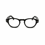 Unisex // Round Acetate Reading Glasses // Black (Clear Demo Lens)