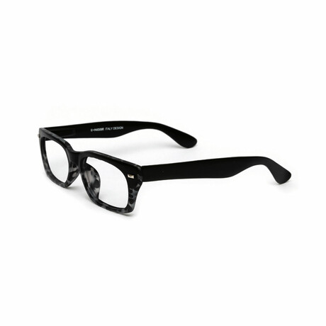 Unisex // Wayfarer Reading Glasses // Black & Grey Tortoise (Clear Demo Lens)