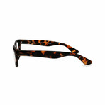 Unisex // Wayfarer Reading Glasses // Black & Brown Tortoise (Clear Demo Lens)