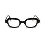 Unisex // Square Reading Glasses // Tortoise & Black (Clear Demo Lens)