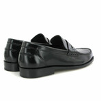 Polish Leather Boston Loafers // Black (38)