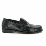 Polish Leather Boston Loafers // Black (38)