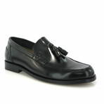 Polish Leather Boston w/ Tassel Loafers // Black (38)