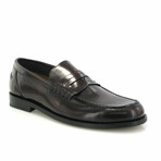 Polish Leather Boston Loafers // Burgundy (38)