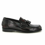 Polish Leather Boston w/ Tassel Loafers // Burgundy (38)