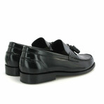 Polish Leather Boston w/ Tassel Loafers // Black (38)