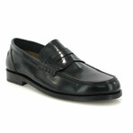 Polish Leather Boston Loafers // Black (38)