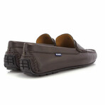 Grainy Lather City Loafers // Dark Brown (39)