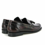 Polish Leather Boston w/ Tassel Loafers // Burgundy (38)