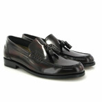 Polish Leather Boston w/ Tassel Loafers // Burgundy (38)