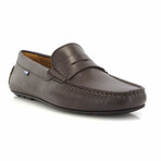 Grainy Lather City Loafers // Dark Brown (39)