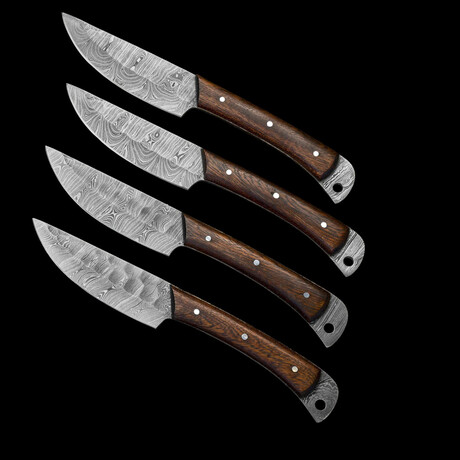 Damascus Steak knives Set Of 4 PCS