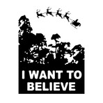 I Want to Believe Santa // White (3XL)