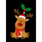 Christmas Reindeer // Black (3XL)