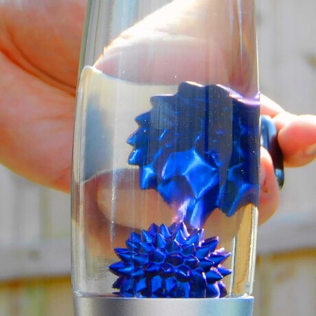 Colorful Ferrofluid Rocket Lamp // Blue