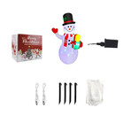 Rotating LED Snowman Inflatable // 5 ft