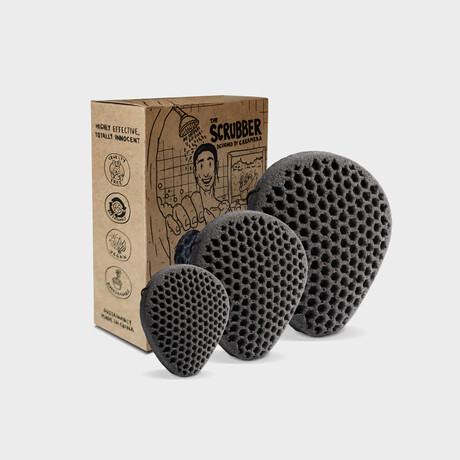 The Scrubber Pack Set of 3 (Charcoal)