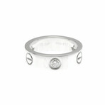 Cartier // 18k White Gold Love Ring With Diamond // Ring Size: 5.75 // Store Display