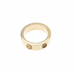 Cartier // 18k Rose Gold Love Diamond + Sapphire Ring // Ring Size: 5.25 // Store Display