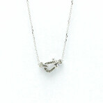 Fred // 18k White Gold Force Diamond Necklace // 14.96"-15.74" // Store Display