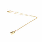 Hermes // 18k Rose Gold Kelly Cadena Diamond Pendant Necklace // 14.96"-15.74" // Store Display