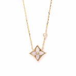 Louis Vuitton // 18k Rose Gold Pandantif Star Blossom Diamond + Mother of Pearl Pendant Necklace // 15.94" // Store Display