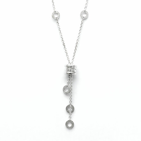 Bulgari // 18k White Gold B.Zero1 Pendant Necklace // 17.71" // Store Display