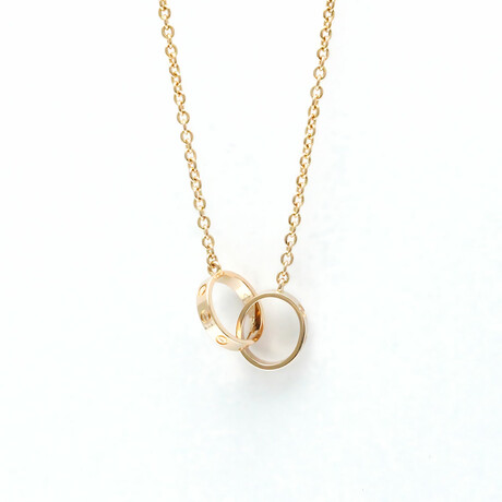 Cartier // 18k Rose Gold Love Pendant Necklace // 17.32" // Store Display