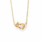 Fred // 18k Rose Gold Force Diamond Necklace // 15.74"-17.71" // Store Display