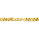 Men's 6.6mm Curb Link Chain Bracelet in 10k Yellow Gold // 9 in