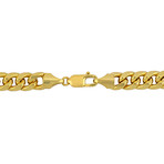 Men's 9.25mm Miami Cuban Link Chain Bracelet in 10k Yellow Gold // 9 in