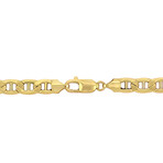 Men's 7mm Mariner Link Chain Bracelet in 10k Yellow Gold // 9 in