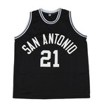 San Antonio Spurs // George Gervin Signed 8x10 Photo (Beckett) + Alvin Robertson Signed Jersey Inscribed "86 DPOY" (OK Authentics) + Artis Gilmore Signed Jersey (RSA)