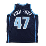 Andrei Kirilenko // Signed Utah Jazz Jersey (PSA) + unsigned 2019-2020 Jazz Team-Issued Nike Shorts (Fanatics)