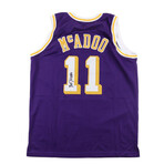 Los Angeles Lakers Jerseys // Bob McAadoo Signed (JSA) +  Byron Scott Signed Inscribed "Showtime" (Beckett)