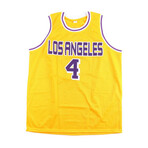 Los Angeles Lakers Jerseys // Bob McAadoo Signed (JSA) +  Byron Scott Signed Inscribed "Showtime" (Beckett)