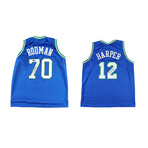 Mavericks Rodman & Harper Signed Jerseys