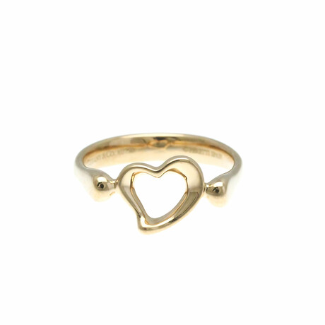 Tiffany & Co. // 18k Rose Gold Open Heart Ring // Ring Size: 5 // Store Display