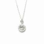 Gucci // 18k White Gold GG Pendant Necklace With Diamond // 14.76"-15.55" // Store Display